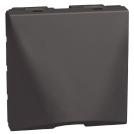 BTICINO - Blank plate with hole Ø9.5mm 2M color Graphite Light Now YD4953M2