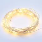 ACA LIGHTING - 20 LED STRING LIGHTS WARM WHITE SILVER COPPER WIRE & BATTER.2xCR2032 IP20 2m+10cm 1.2W X0120113