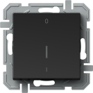 TEM - 2-pole switch 16A with indicator Black Logiq SQ22BKIN03XO