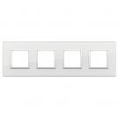 VIMAR - 21669.70 - Plate 8M (2+2+2+2) 71mm white diamond