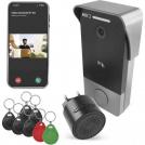 EMOS - Видео бутон с RFID и звънец 12Vdc IP-20PoE Wi-Fi GoSmart H4033