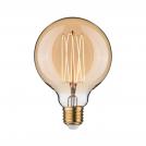PAULMANN - 29245   Rustic Shine Standard 230V LED Globe ⚡ E27 ⚡ filament in I-shape ⚡ 300lm ⚡ 4.2W ⚡ 1800K dimmabl ✴ Gold