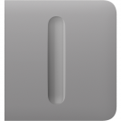 AJAX - Smart dimmer front panel, side, fog, SideButton 98579.254.FG1