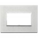 VIMAR - 21654.02 - Plate 4M aluminium Next grey