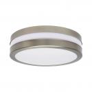 KANLUX - Ceiling-mounted light fitting with replaceable light source JURBA DL nickel  2xmax18W E27 IP44 CFL/LED 8980  