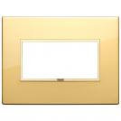 VIMAR - 21654.G09 - Plate 4M aluminium polished gold