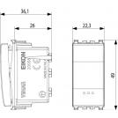 VIMAR - 20006 - 1P 20AX 2-way switch grey (1)