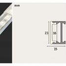 PAULMANN - 70809  LED strip profile square 1m✴aluminum/satin (5)