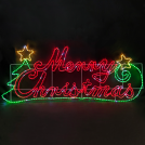 ACA LIGHTING - 936 LED премигващи светлини , мотив MERRY CHRISTMAS, многоцветна светлина, външна употреба IP65, X085763222