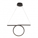 ACA LIGHTING - pendant luminaire HM98LED64BK PENDANT LIGHTING LED 32W 3000K 1920LM BLACK ALUMINUM 64Χ17ΧΗ120CM ZERO 