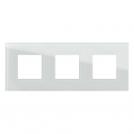 TEM - OG26GLM Frame 2+2+2M, color White glass, Modul Edge