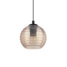 IDEAL LUX - pendant luminaire RIGA SP1 SMALL AMBRA 241241 E27, 1X60W