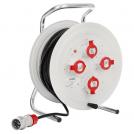 SCAME - Industrial cable reel IP44 series ROLLER 450 cable H07RN-F 50m x2.5mm2 entr. 3P+N+E 16A and exit 4x 3P+N+E 16A - 745.5005-096