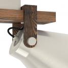 EGLO - spot CAWTON E27 2X40W wood steel coloured, rustic brown - 43949 (1)