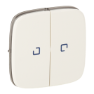 LEGRAND - 7 552 29 Cover plate Valena Allure - illuminated 2-gang switch/push-button - pearl