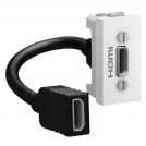SCHNEIDER ELECTRIC - MGU3.430.18 Unica - HDMI data connector type A - 1 module - white