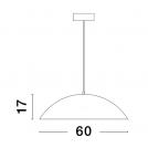 NOVA LUCE - GLIM 9081290 LED 47 Watt 230V 2015Lm 3000K IP20 (1)