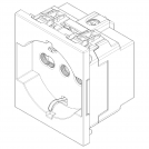 VIMAR - SICURY 2P+E 16 A 250 V~ universal socket outlet, Italian standard P40, canvas - 2 modules 30210.C (1)
