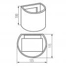 KANLUX - Фасадно осветително тяло REKA LED EL 7W-O-W - 28993 (2)