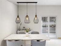 SEARCHLIGHT - Ceiling Pendant MELBOURNE 24053-3BK E27 3x60W (3)