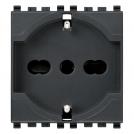 VIMAR - 20210 - 2P+E 16A universal outlet grey