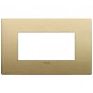VIMAR - 19654.12.01 - Classic plate 4M metal brushed brass