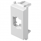 TEM - KM50MW Face plate RJ45 Keystone 1M, color White matt, Modul