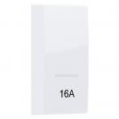 ACA LIGHTING - MODYS BUTTON WITH INDICATOR & SYMBOL 16A 1M. WHITE 10101332809