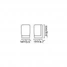 FARO - POL LED Dark grey wall lamp Ref.70829 IP54 (2)