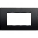 BTICINO - LNA4804AR Square cover plate 4 modules - anthracite
