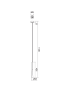REDO GROUP - Пендел ITO P01-1754 SU 1 LED 7W 3000K COFFEE WITHOUT CANOPY AND DRIVER (1)