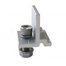ACA LIGHTING - CONNECTOR FOR ALUMINIUM RAIL WITH INSTALLATION TRIANGLE OF PV PANEL WITH SCREWS NSRAILCLAMP