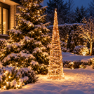 ACA LIGHTING - LED Christmas Decorative Cone, 400 LED, 100 cm, IP44 XLEDCONE100