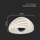 V-TAC - 120W Designer Smart Ceiling Light 3000K+6000K Dimmable, Remote Control SKU: 15357  (5)