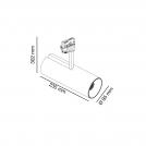 FARO - FUGA MEDIUM White projector LED 18W 3000K 24° Ref.011200901 (1)