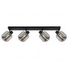 VIVALUX - Spotlight ASTRID ∙ SP972-4L ∙ 4xE14 ∙ metal+glass ∙ black VIV005292 