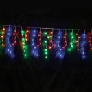 ACA LIGHTING - 144LED ICICLE LIGHTS QUEUE 24 STRINGS MULTICOLOR ADAPTOR 31VDC & CONNECTABLE MAX 4 SETS IP44 3m TRANSPARENT CABLE X081441029