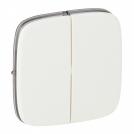 LEGRAND - 7 550 25 Cover plate Valena Allure - 2-gang switch/push-button - white