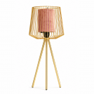 TNL - METAL & VELVET FABRIC TABLE LAMP TNL TNL1006RD (1)