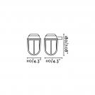 FARO - BORDA Brass wall lamp Ref.70997  IP44 (2)