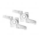 ACA LIGHTING - INSTALLATION KIT 2PCS FOR SURFACE MATTE WHITE MAGNETIC TRACK MSKITW