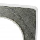 SCHNEIDER ELECTRIC - S520804U Odace - Touch - cover frame - 2 gang - stone sea & white border (1)