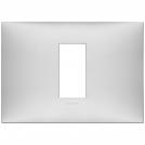 VIMAR - 09671.21 cover plate - 1 centered module matt silver color NEVE UP