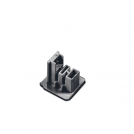 ACA LIGHTING - End cap for three phase track grey 4WTEG