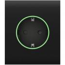 AJAX - Smart Schuko central socket faceplate, black, CenterCover 52810.162.BL