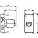 VIMAR - 14339.AB.13 - Antibacterial RJ45 Cat6 Netsafe UTP outl (1)