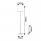 RABALUX -  FLOOR LAMPS IZANDER 74012 E27 1X MAX 40W (3)