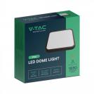 V-TAC - 18W LED Dome Light Square Black Frame 4000K IP44 SKU: 76431 (4)