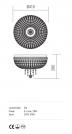 REDO GROUP - ceilling luminaire QUEEN IQN CL5 10 60 PL 5X28W E14 CHROME (1)