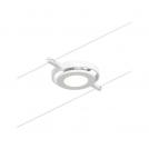 PAULMANN - 94417  CorDuo LED cable system RoundMac single spot✴Ф10.2см⚡200lm⚡4.5W⚡3000K~12V✴white matt/chrome